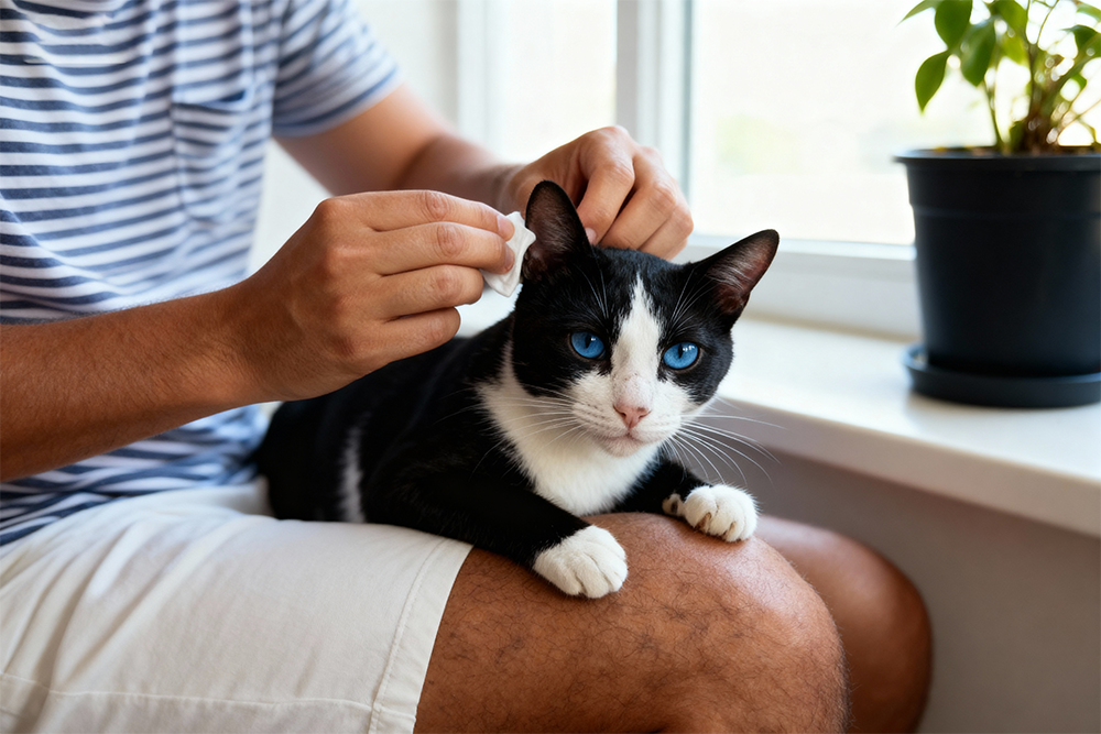 猫の耳掃除のコツ！必要性と正しいやり方